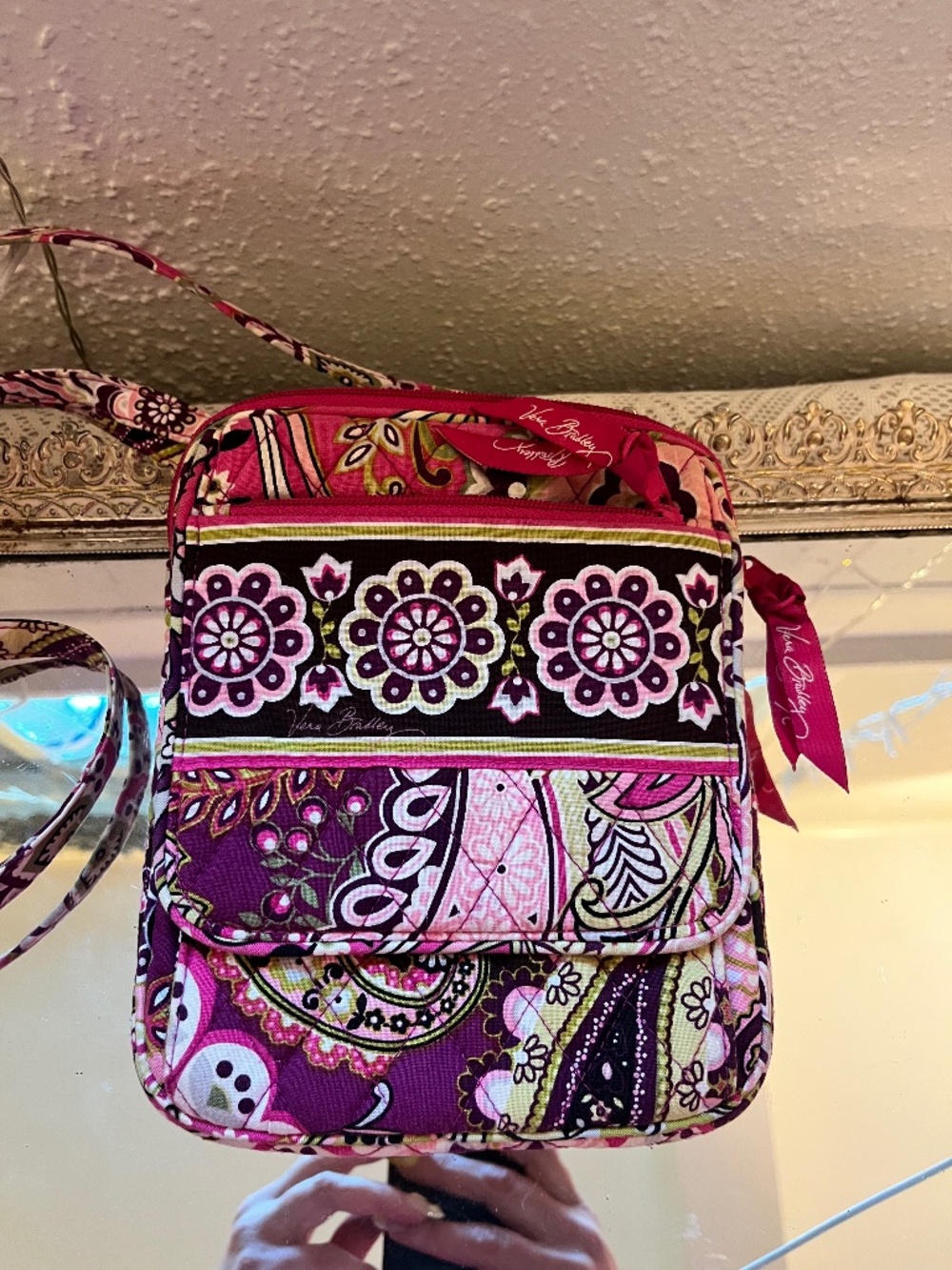 Vera Bradley quilted mini crossbody purse